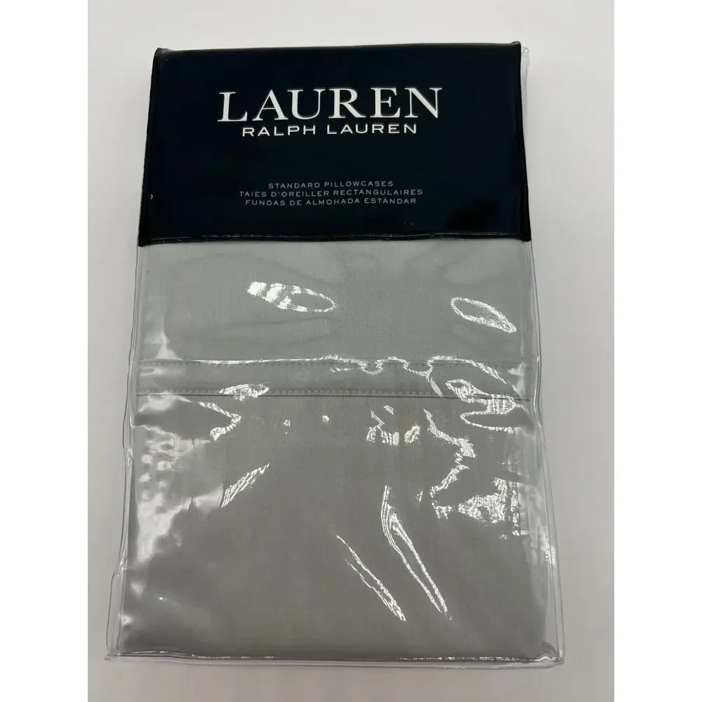 Lauren Ralph Lauren Spencer Solid Sateen Standard Pillowcases Sage NWT